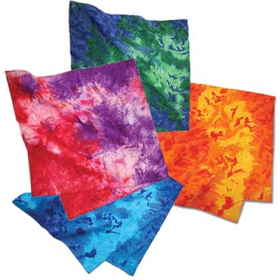 BANDANNA Tye Dye Assorted 22" Square