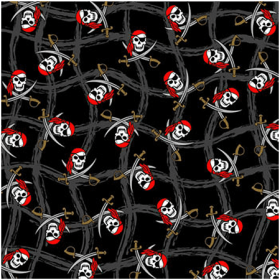 BANDANNA Ghost Pirate 22" Square