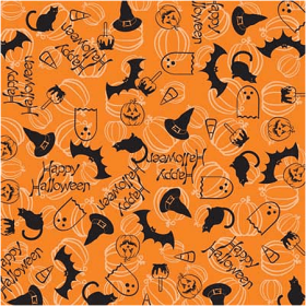 BANDANNA Happy Halloween 22" Square