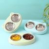 Pet Feeder Bowls for Puppy Medium Dogs Cats stainless stell